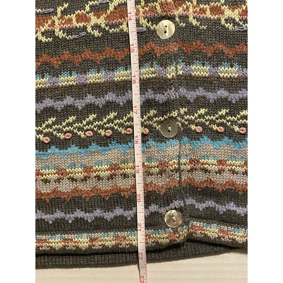 Tabi International Vintage Sweater Vest Cottage Preppy Classic Embroidered Knit - Picture 15 of 15